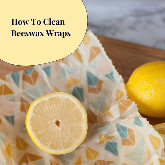 how to clean beeswax wraps - lemon and wrap