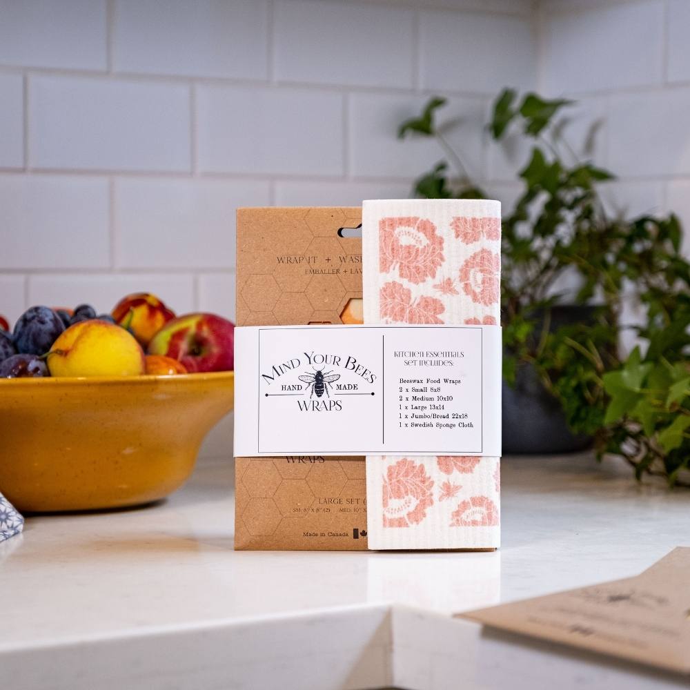 features 6 signature beeswax kitchen wraps - 0