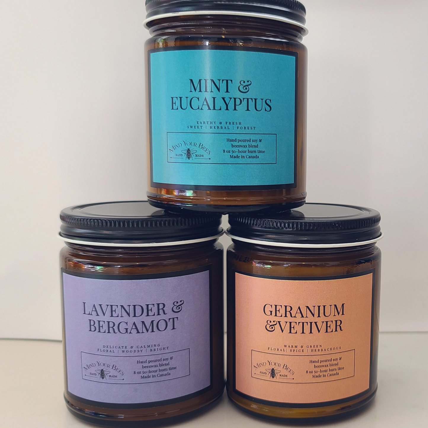 Pick Your Trio - Soy Beeswax Candle Bundle