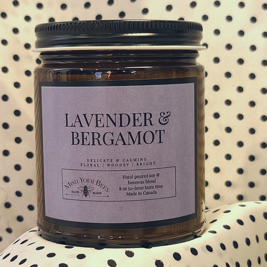 Lavender Bergamot Soy Candle