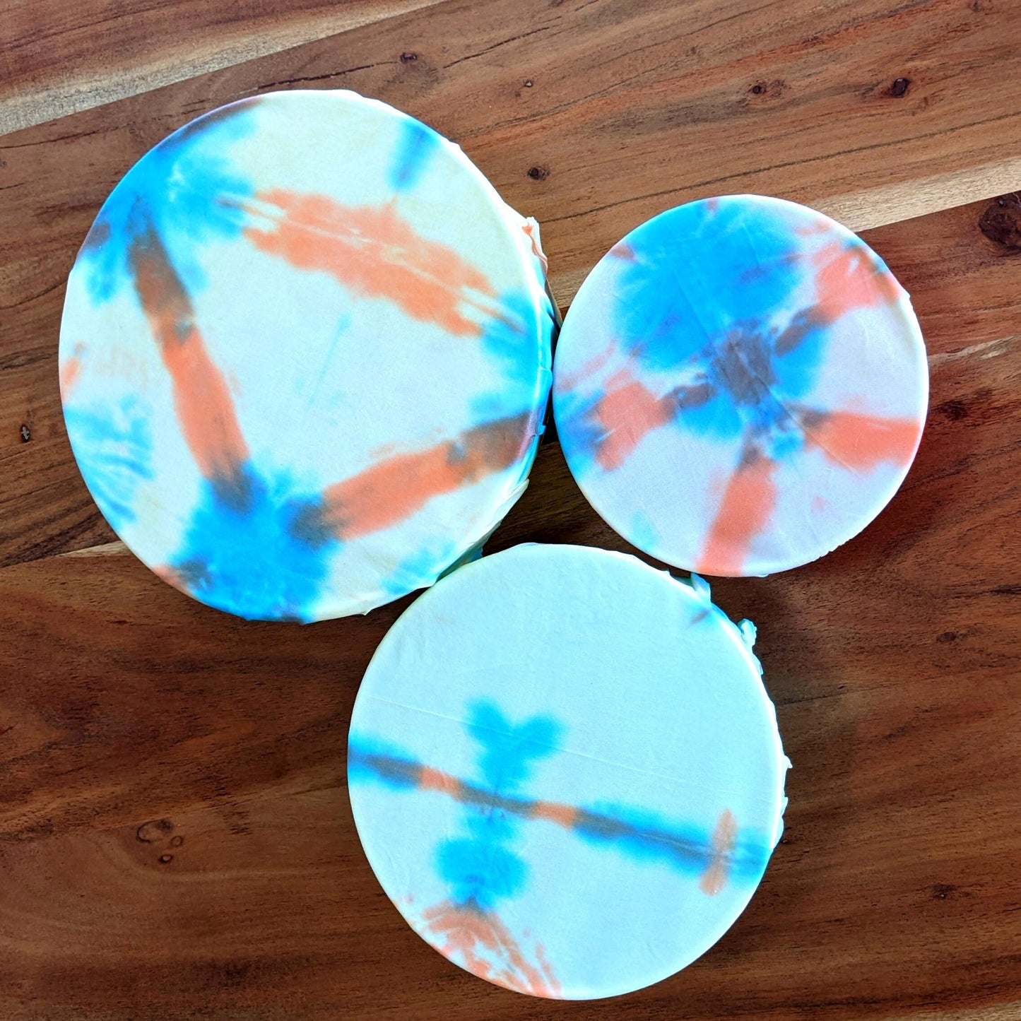 Beeswax Food Wraps - Shibori Tie-Dye Assorted Set