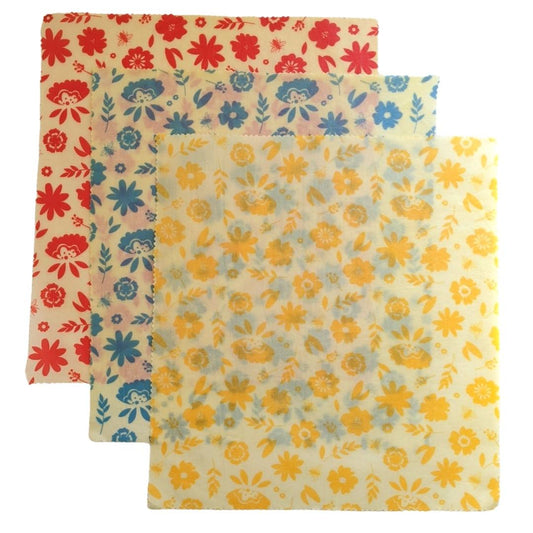 Reusable Beeswax Sandwich Wrap (Set of 3 Large)