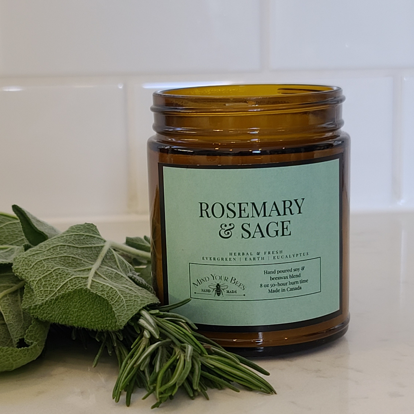 Rosemary and Sage Soy Candle