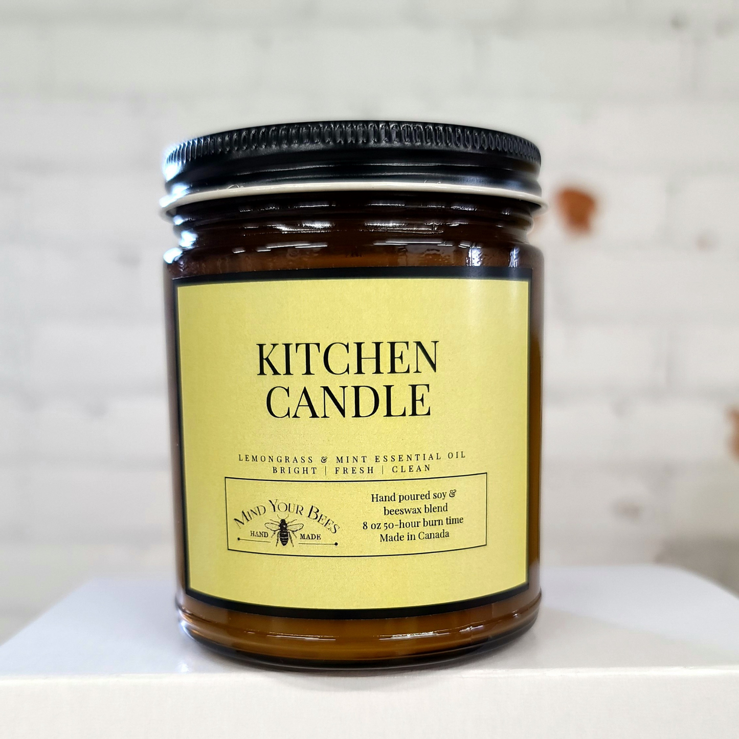 Kitchen Candle -Lemongrass & Mint Essential Oil