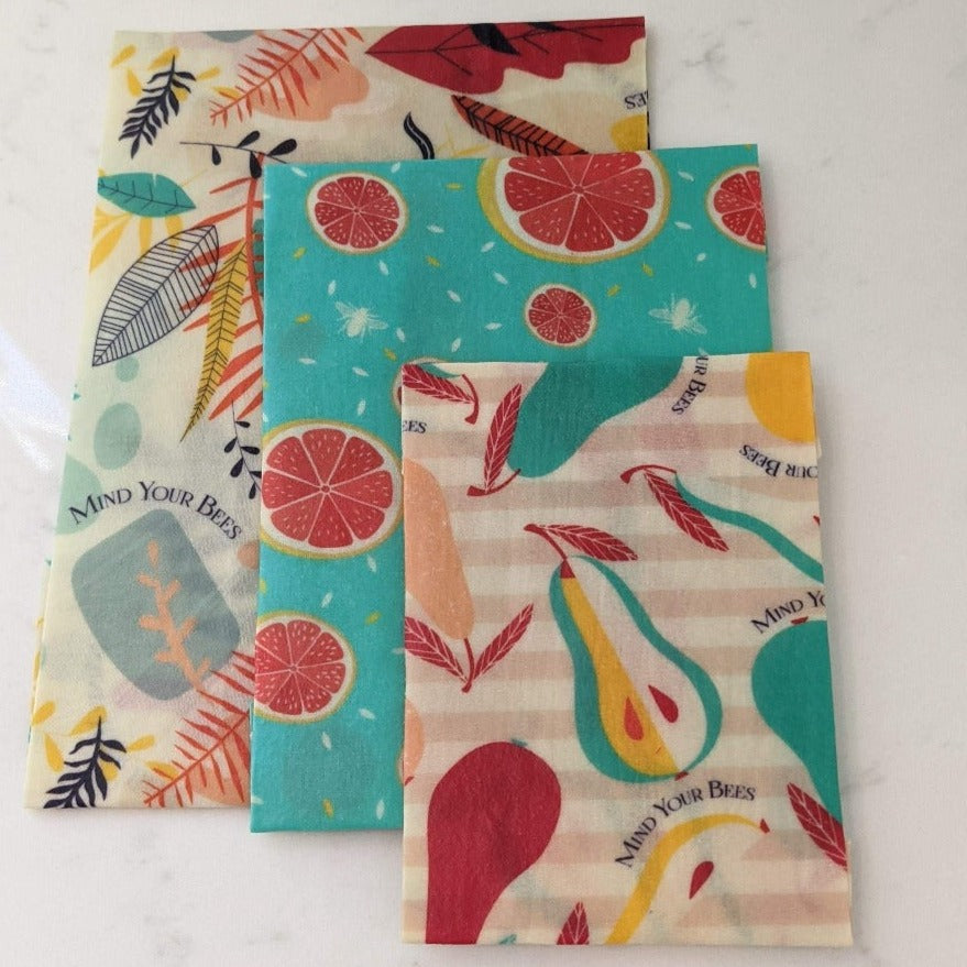 Mind Your Bees wraps - Market Fresh pattern